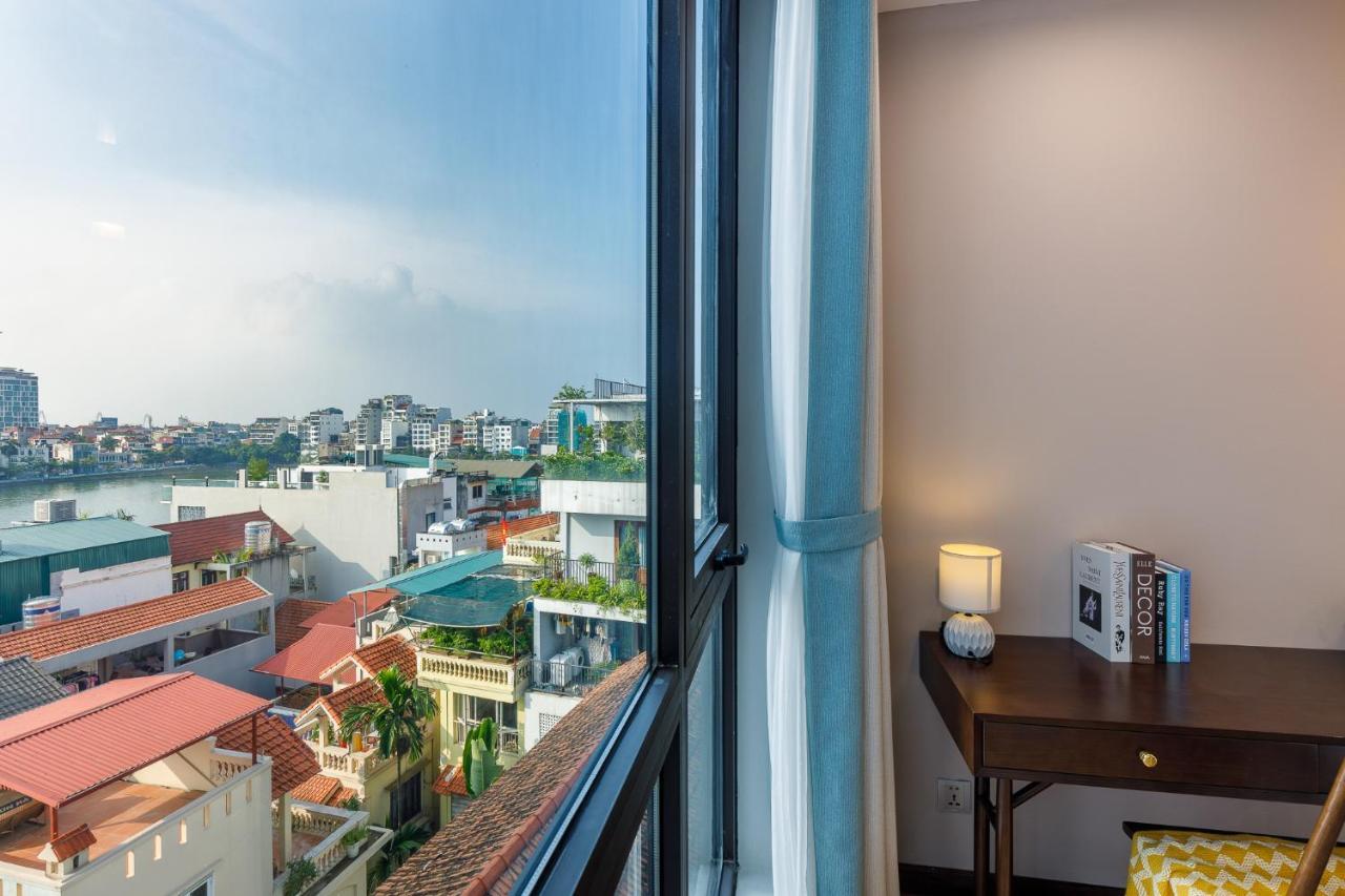 Margaery Boutique Apartment & Skyon9 Rooftop Bar Hanoi Bagian luar foto