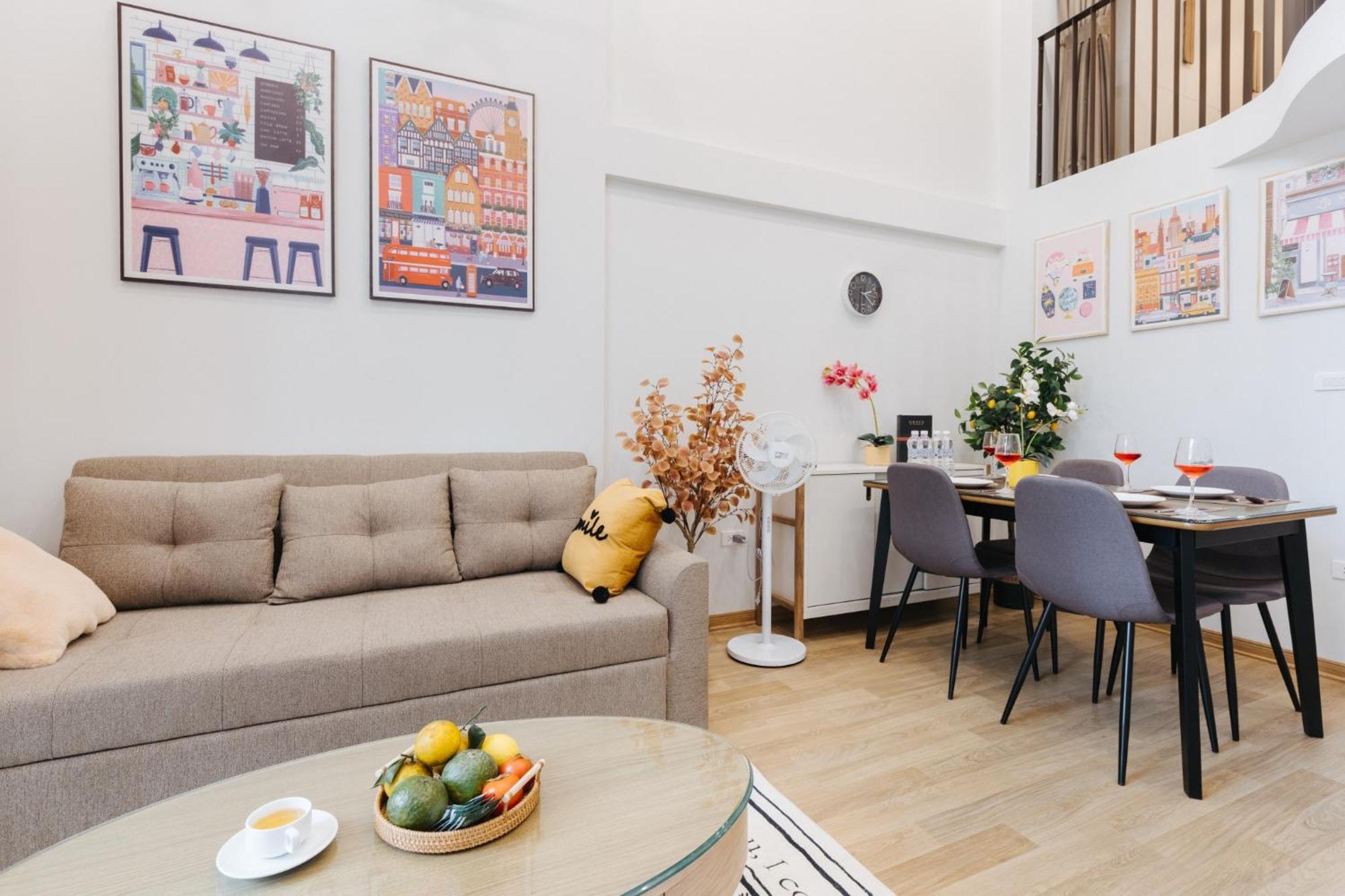 Margaery Boutique Apartment & Skyon9 Rooftop Bar Hanoi Bagian luar foto